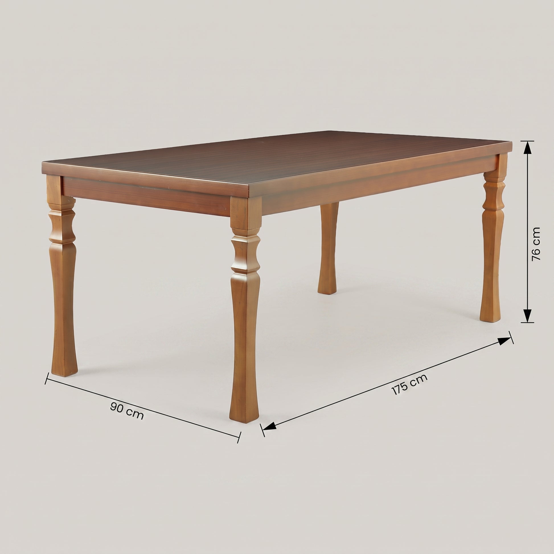 Wooden 6 Seater Dining Table by Zodiya-2