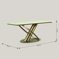 Rectangular Marble 6 Seater Dining Table by Zodiya