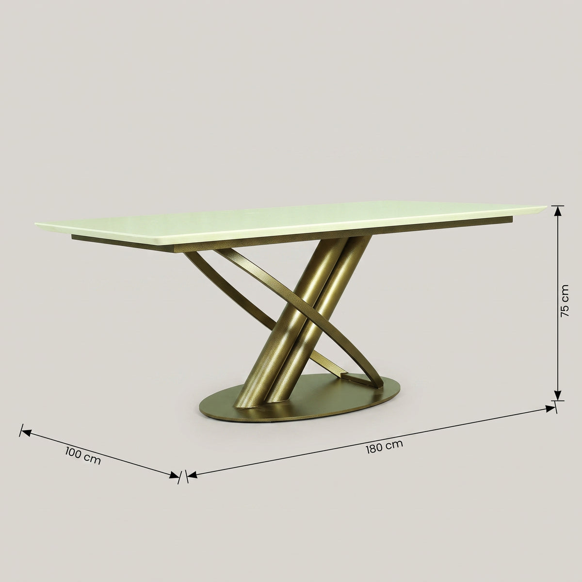 Rectangular Marble 6 Seater Dining Table by Zodiya