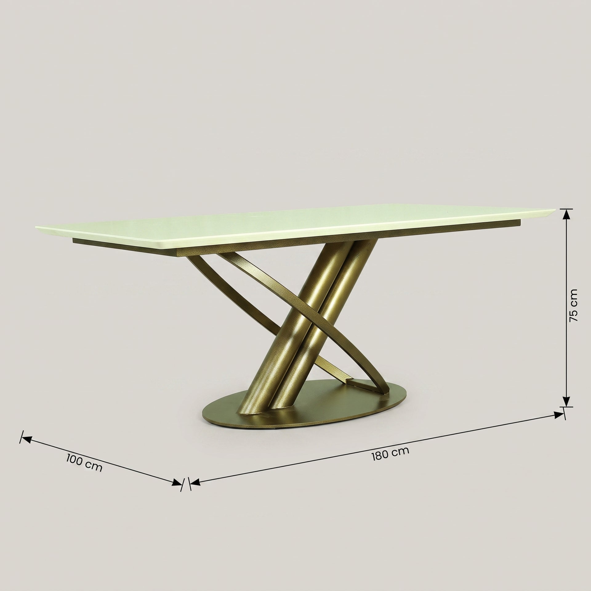 Rectangular Marble 6 Seater Dining Table by Zodiya