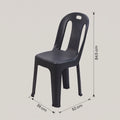 Dark Blue Plastic Chair by Zodiya