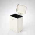 Off white Dustbin with Wheels by Zodiya