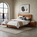 Woodvera Wooden Queen Size Bed with Bedside by Zodiya