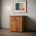 Wooden Bedside with Drawer and Storage By Zodiya