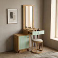 Green Dressing Table with Storage | Stylish Vanity Table