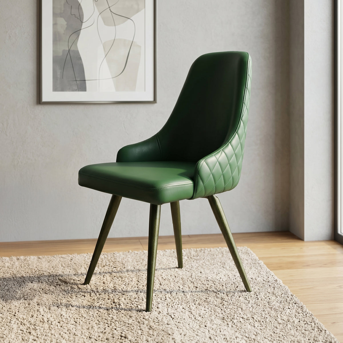 Armless Cushion Dining Chair By Zodiya