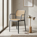 Bravo Grey Rattan Plastic Dining Chair by Zodiya