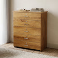 Wooden Chest of 5 Drawers by Zodiya