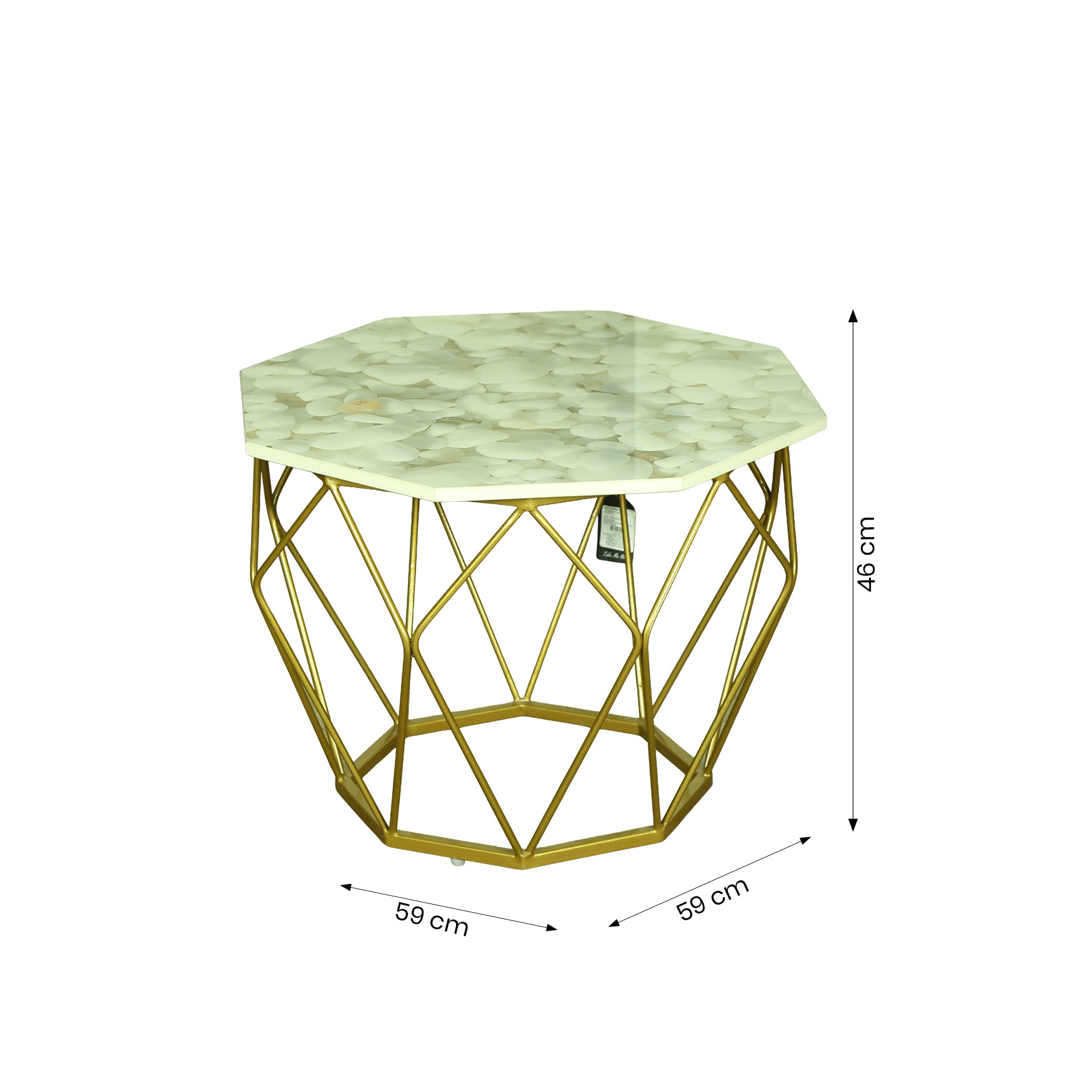 ZDY-BTP08-Coffee Table Mixed Gold 23X23X18-2