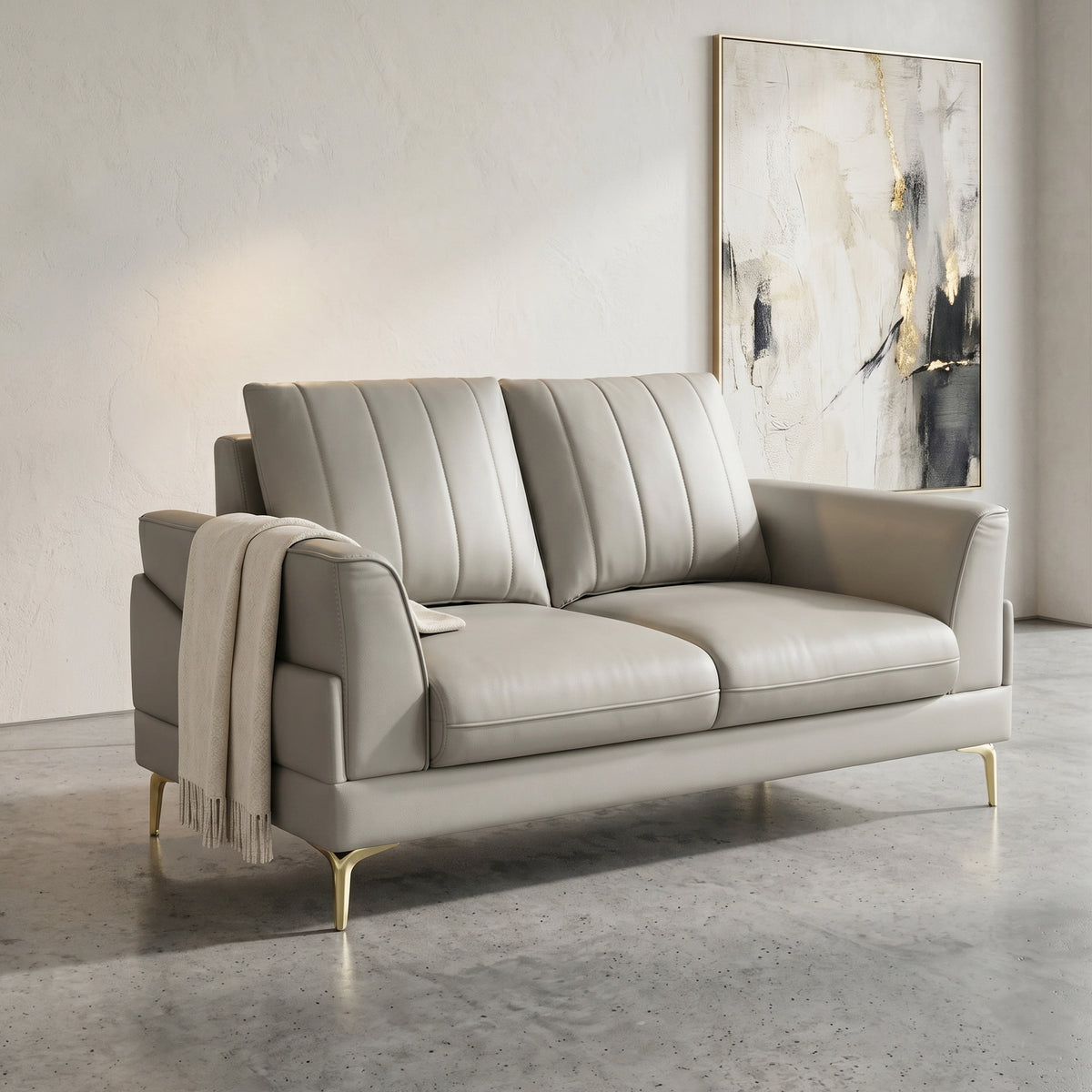 Off White 2 Seater Sofa by Zodiya