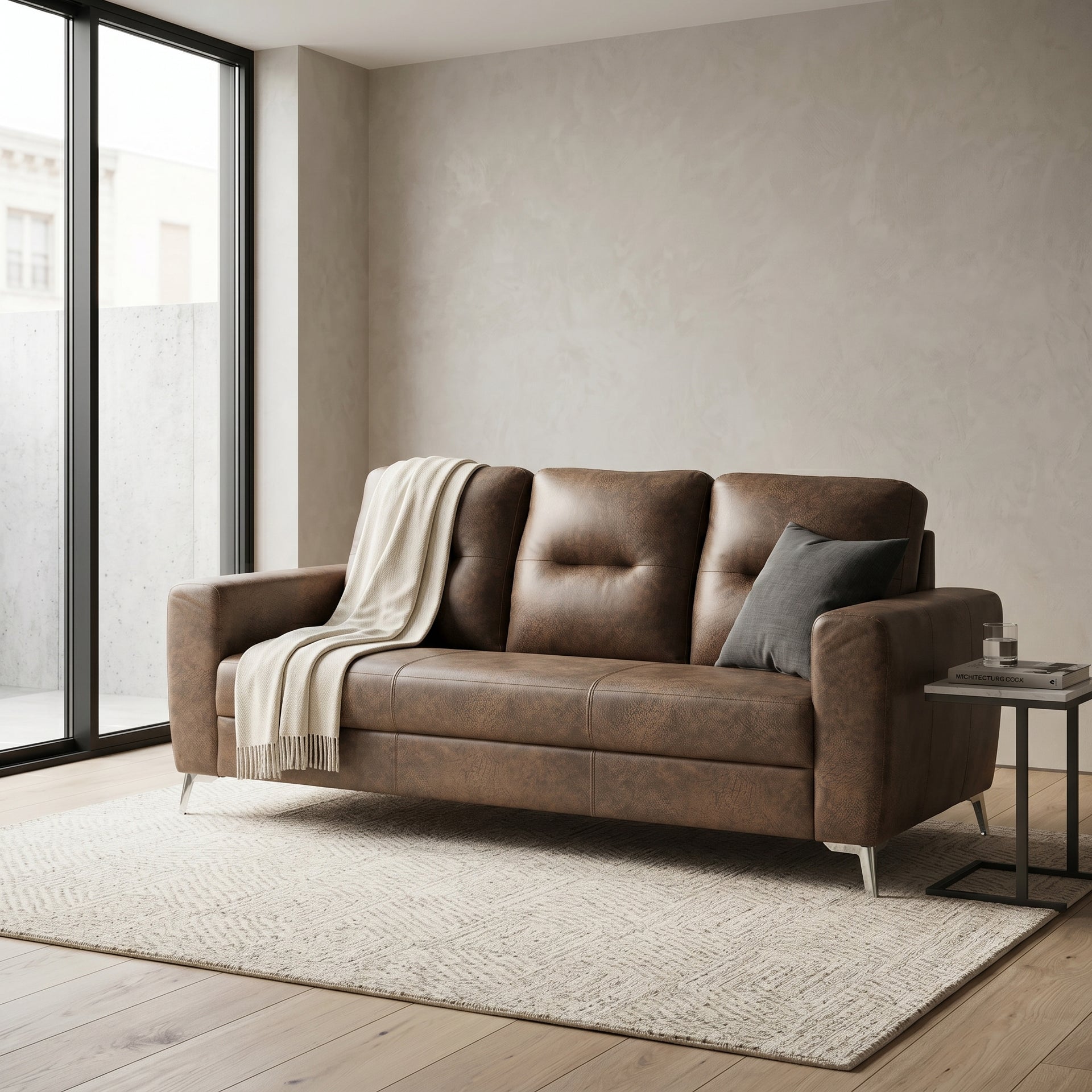 Vive Fabric 3 Seater Sofa by Zodiya