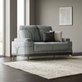 Omega Grey 3 Seater Fabric Sofa by Zodiya