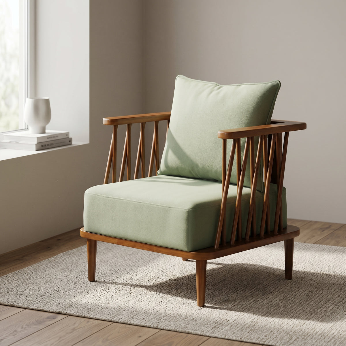 Falcon Green 1 Seater Sofa By Zodiya