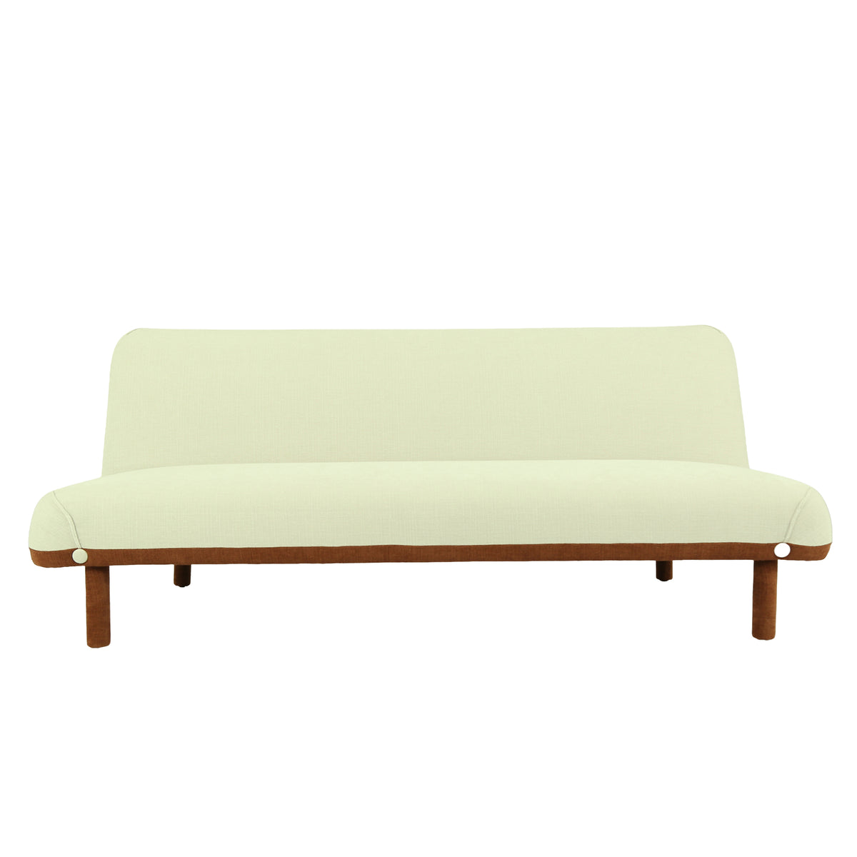 Corrina Off-white Fabric Sofa Cum Bed by Zodiya