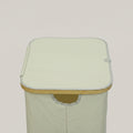 Cream Canvas Laundry Basket With Lid By Zodiya