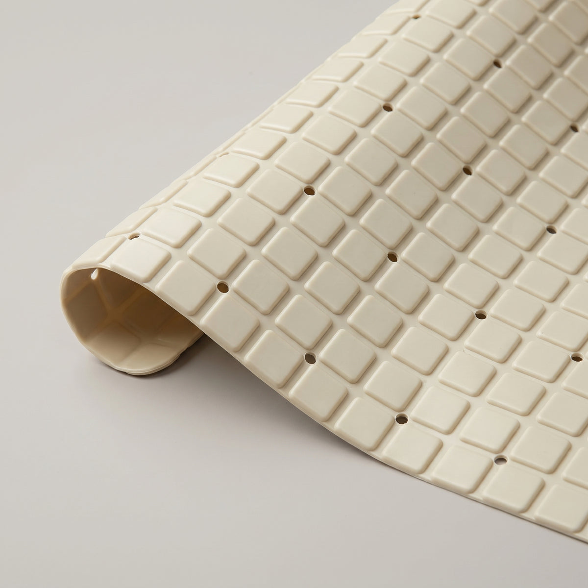 Cream Plastic Bath Mat By Zodiya