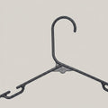 Black Plastic Cloth Hanger Set Of 10 By Zodiya