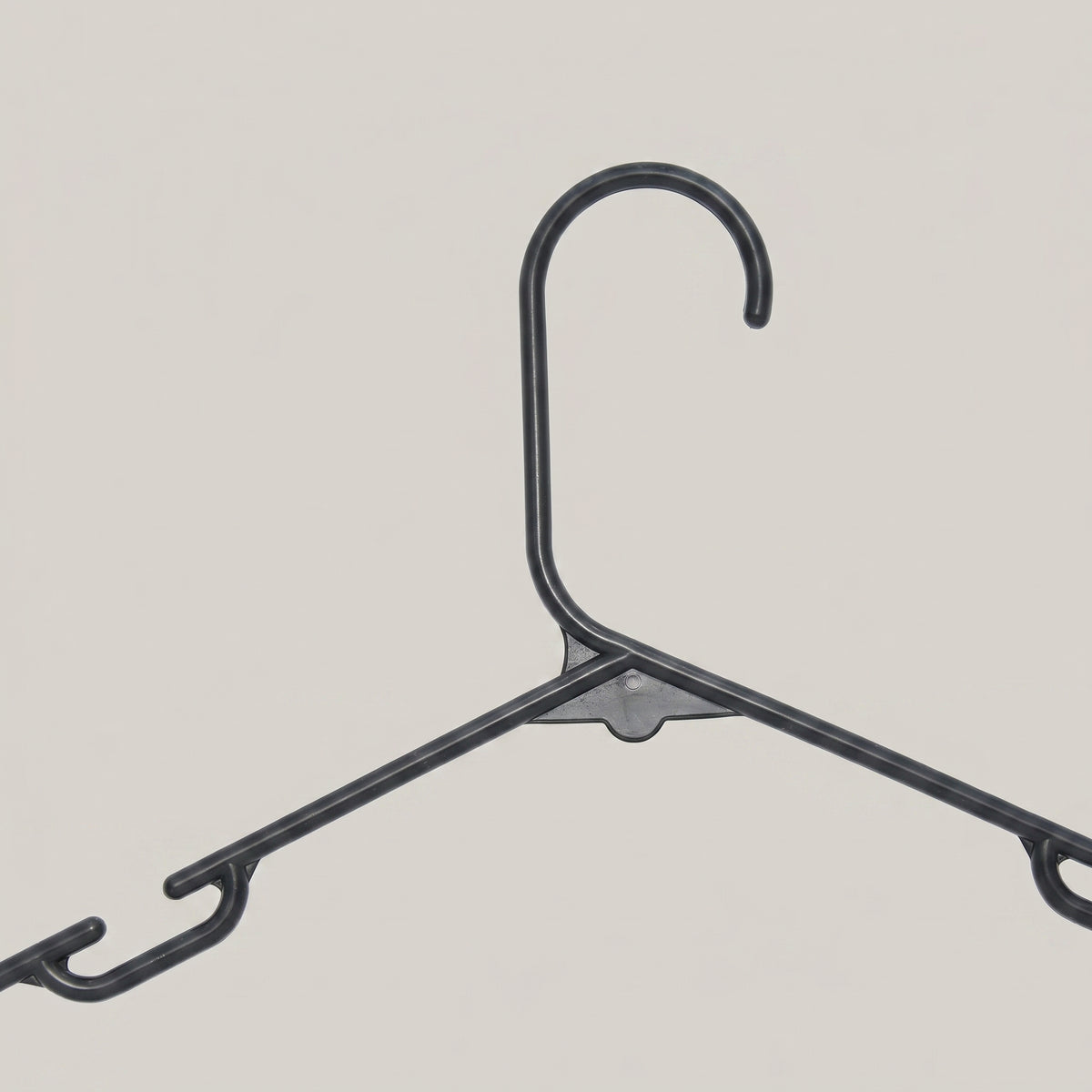 Black Plastic Cloth Hanger Set Of 10 By Zodiya