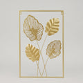 Gold & Green Metal Leaf Wall Art by Zodiya