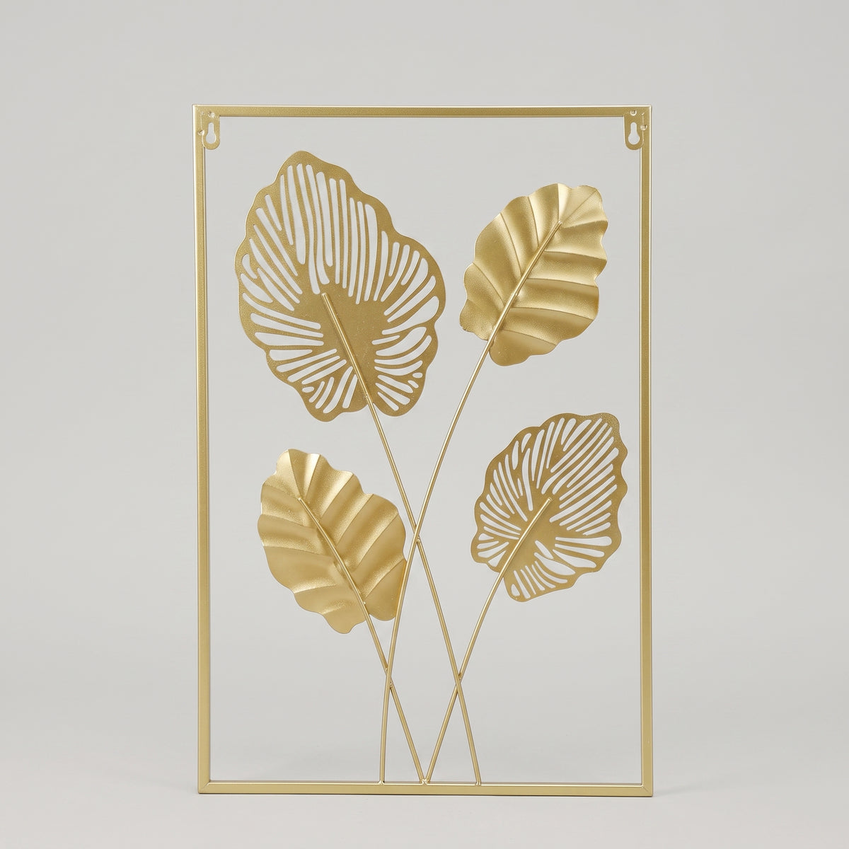 Gold & Green Metal Leaf Wall Art by Zodiya
