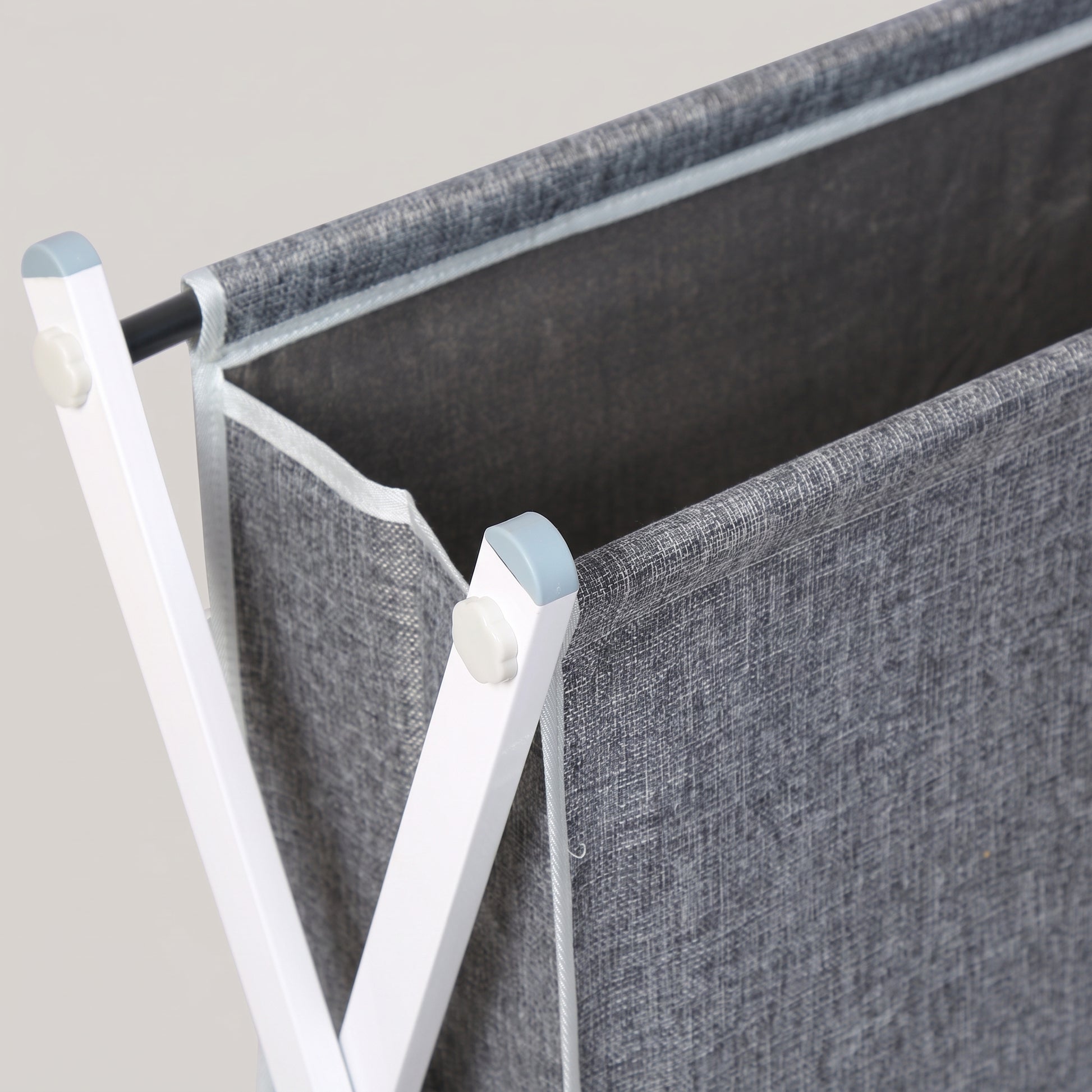 Grey Laundry Basket  with wheel by Zodiya-7