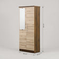 Grandiosa 2 Door Wooden Wardrobe With Mirror By Zodiya
