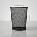 Black Metal Dust Bin by Zodiya