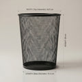 Black Metal Dust Bin by Zodiya