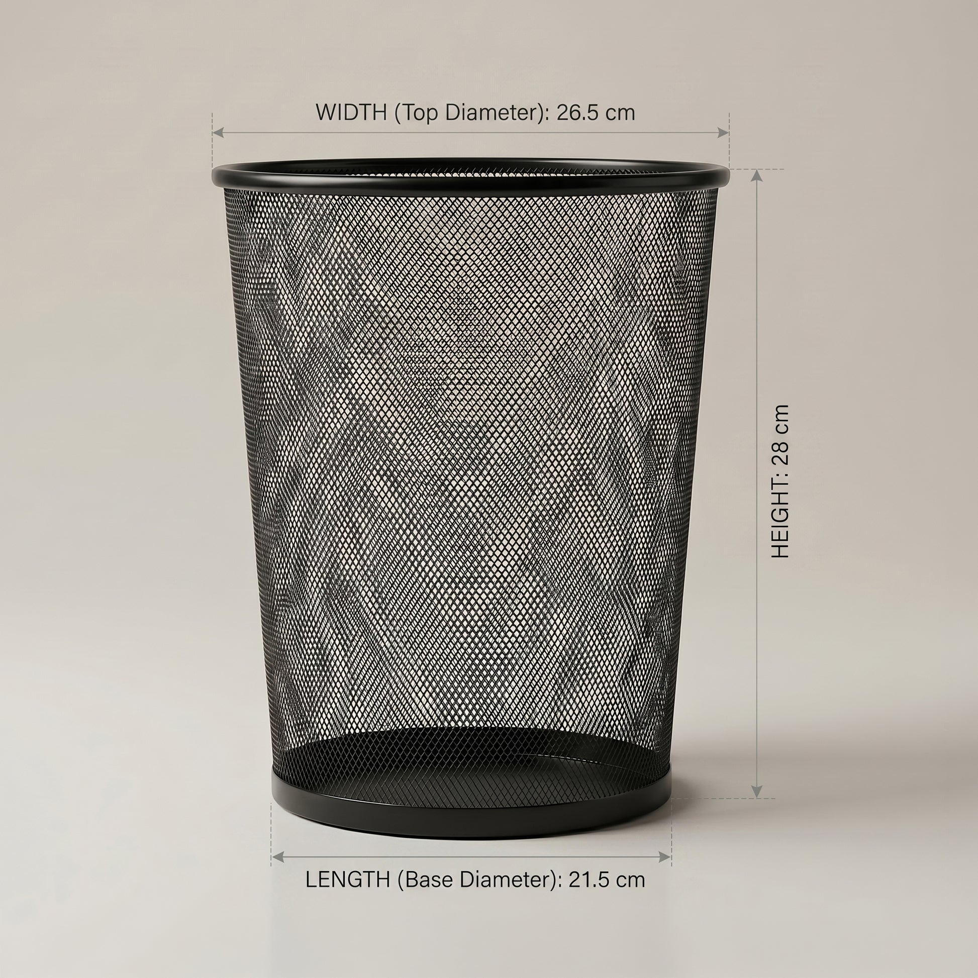 Black Metal Dust Bin by Zodiya-2
