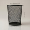 Black Metal Dust Bin by Zodiya
