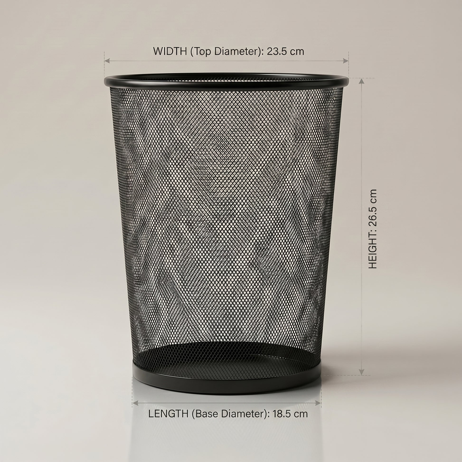 Black Metal Dust Bin by Zodiya-2