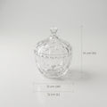 Glass Candy Bowl with Lid by Zodiya