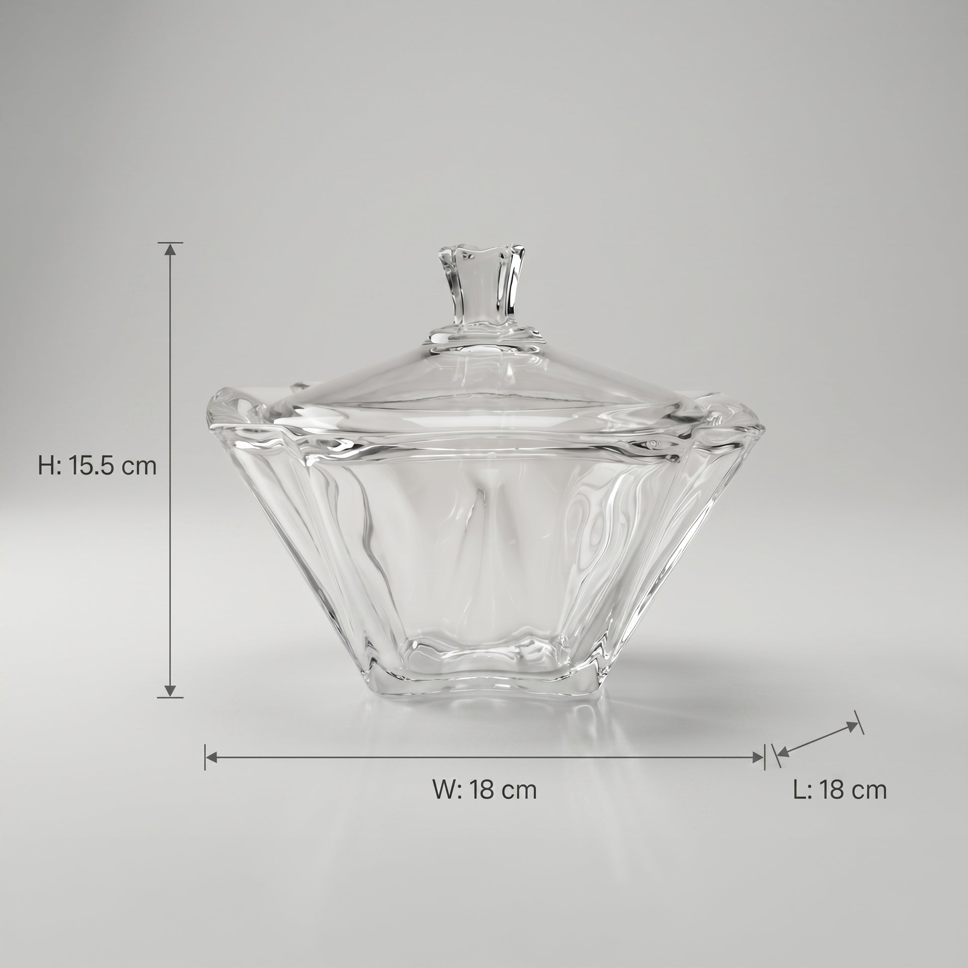 Clear Glass Candy Bowl by Zodiya-2