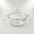 Glass Food Container Box (635 ml) By Zodiya