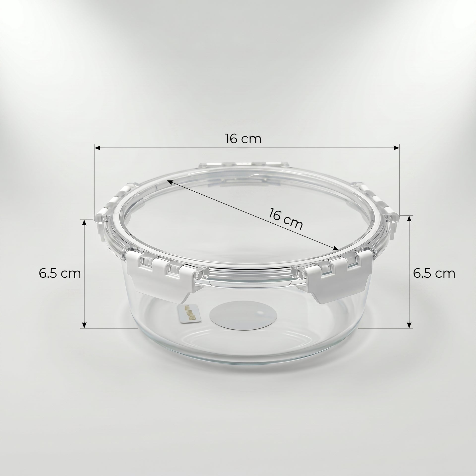 635 ml Glass Food Can By Zodiya