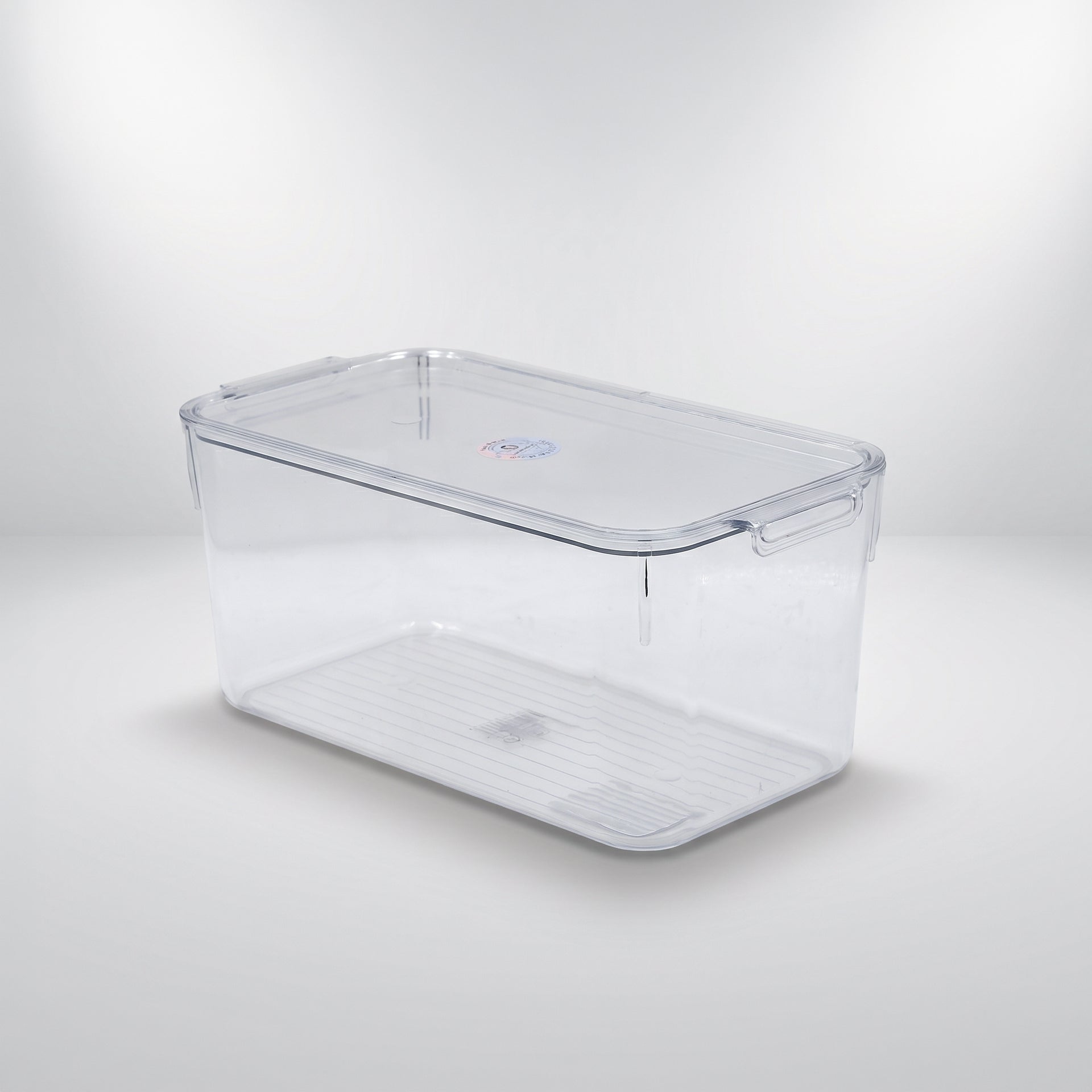 Ribbed Bottom Refrigerator Storage Box With Lid By Zodiya