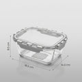 Glass Food Container Box By Zodiya