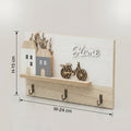 Square Wooden Key Holder By Zodiya