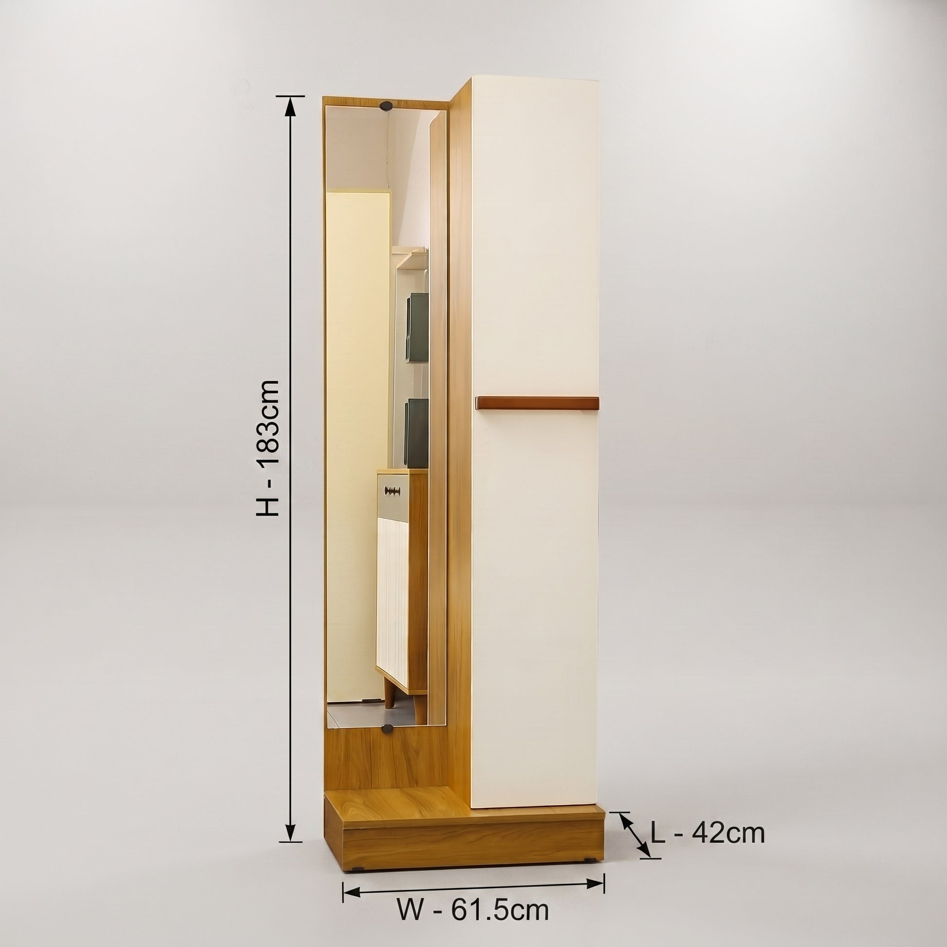 Naila Dressing Table with Full Length Mirror and Storage by Zodiya-2