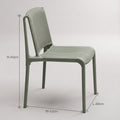 Mestia Green Plastic Dining Chair by Zodiya