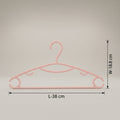 Peach Plastic Cloth Hanger Set Of 10 By Zodiya