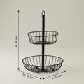 2 Tier Round Fruit Basket by Zodiya