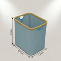 Light Blue Fabric Laundry Basket by Zodiya