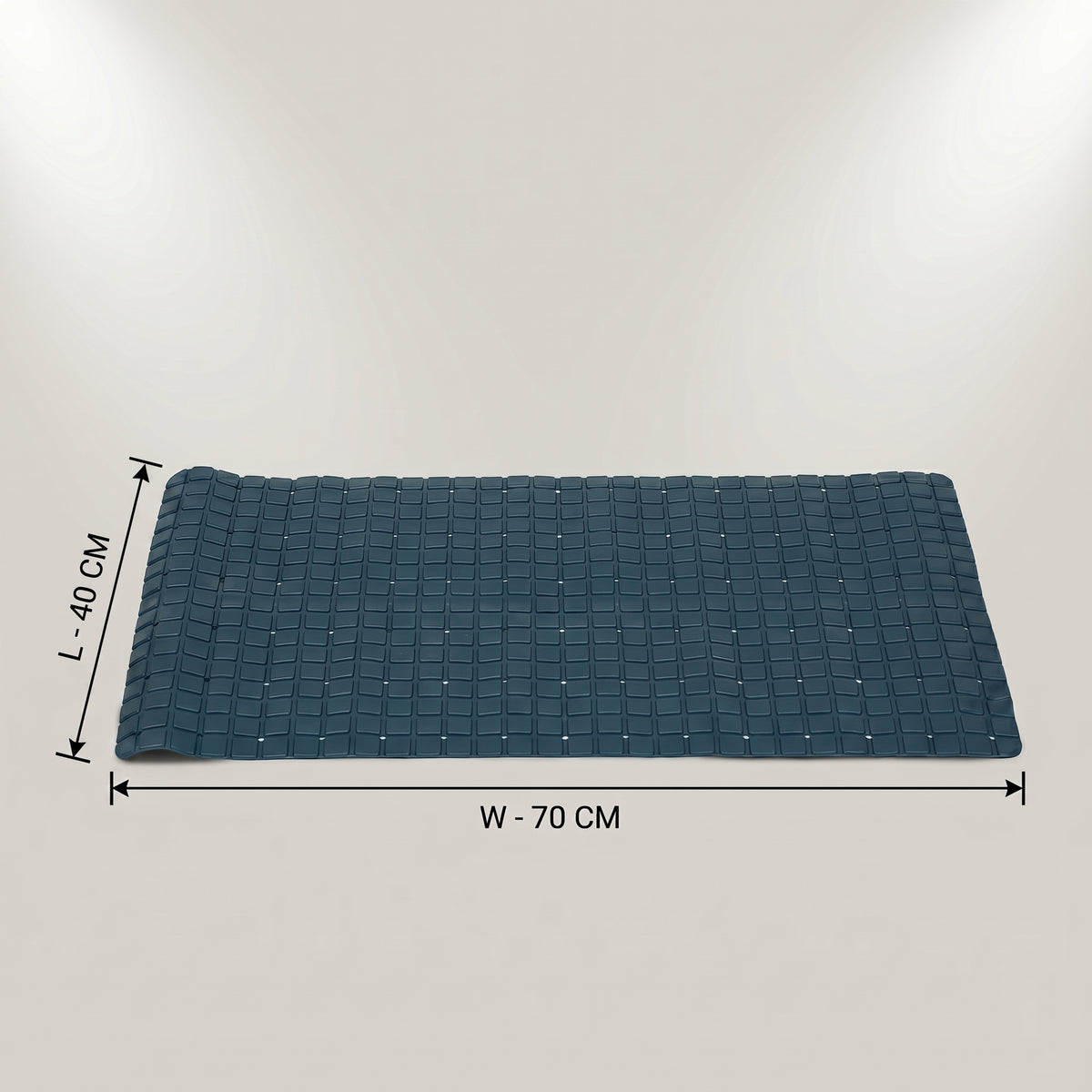 Anti Slip Blue Bath Mat By Zodiya