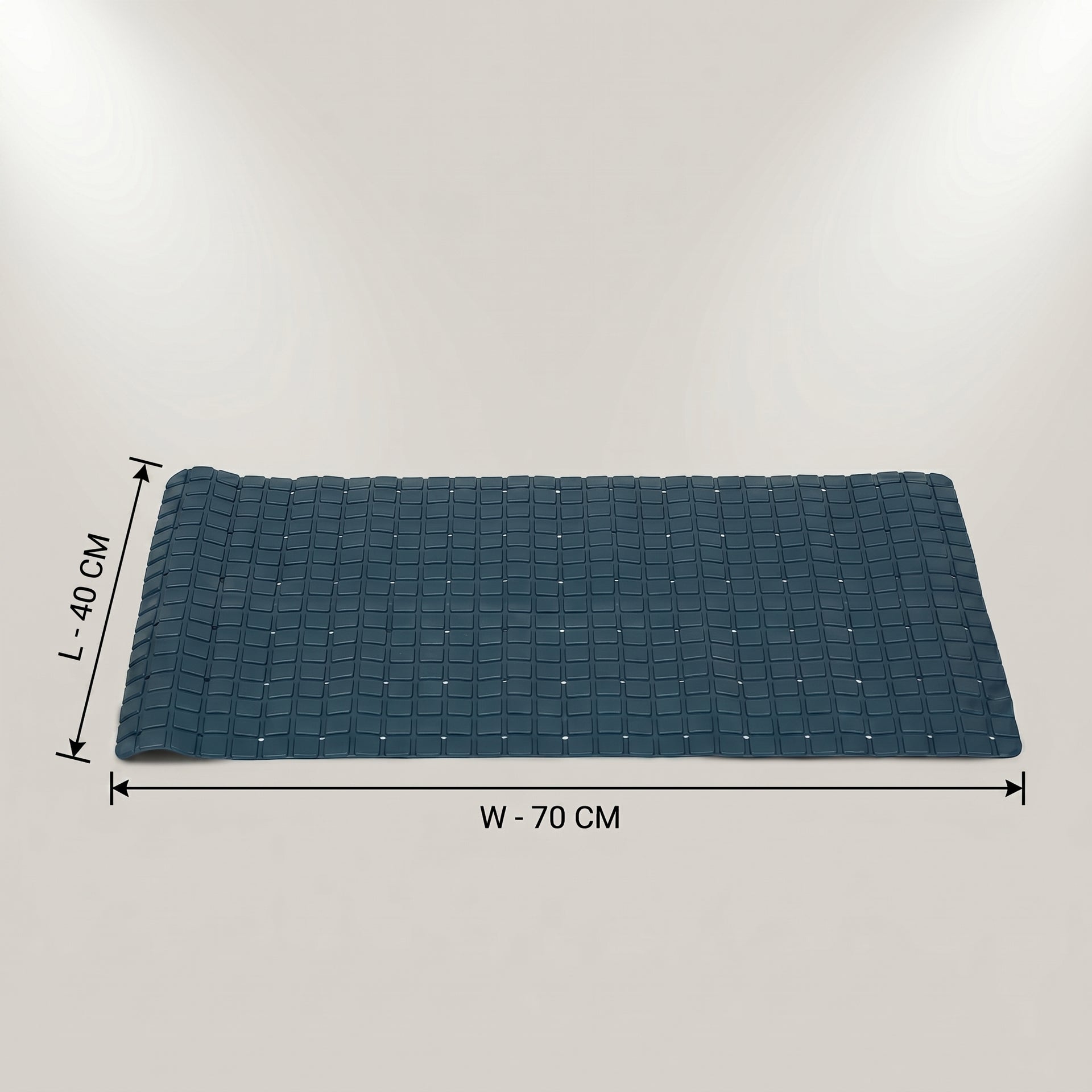 Anti Slip Blue Bath Mat By Zodiya