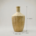 Beige Bottle Ceramic Flower Vase By Zodiya