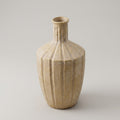 Beige Bottle Ceramic Flower Vase By Zodiya