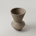 Beige Rustic Ceramic Flower Vase By Zodiya