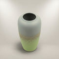 Ceramic Large Green and Grey Flower Vase By Zodiya