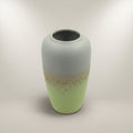 Ceramic Large Green and Grey Flower Vase By Zodiya